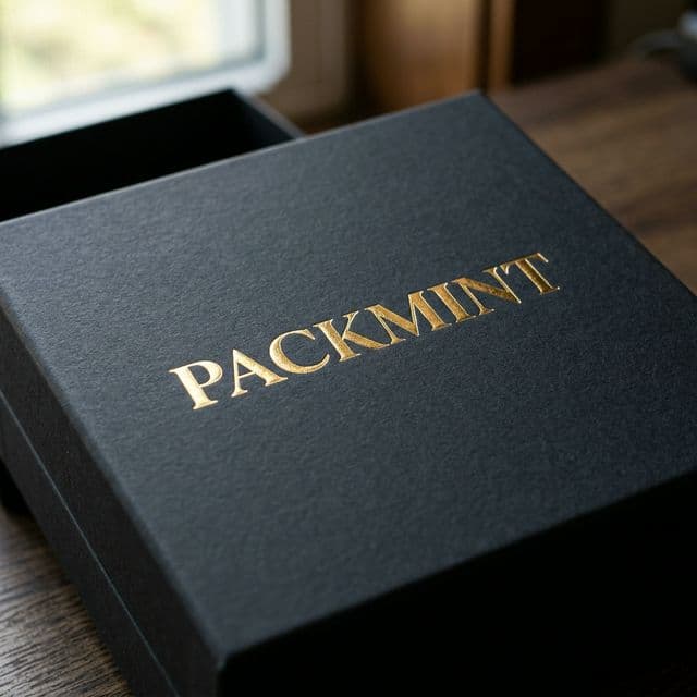 Custom printed luxury print finishes - High quality packaging by Packmint